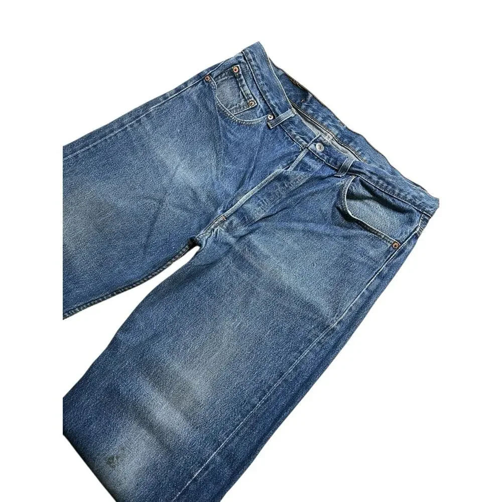 Levi's 80s 501 Jeans Men's 38x30 USA Vintage Distressed Blue Denim Actual 35x29